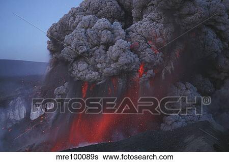 Eyjafjallajokull eruption, Summit crater, Iceland. View Large Photo Image Stock Photograph - Eyjafjallajokull eruption, Summit crater, Iceland.. Fotosearch
