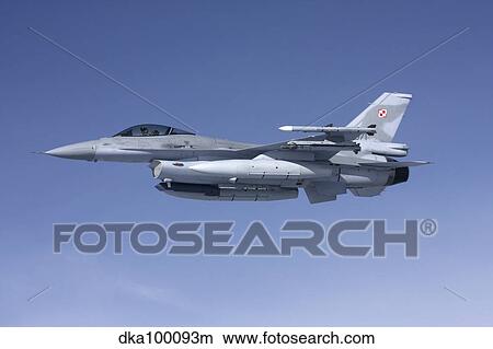 F-16 Fighting Falcon of the Polish Air Force. View Large Photo Image Picture - F-16 Fighting Falcon of the Polish Air Force.. Fotosearch