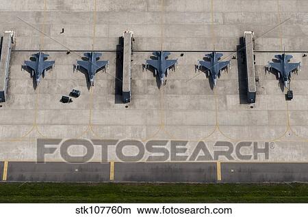 Picture - F-16 Fighting Falcons at Kunsan Air Base, South Korea.. Fotosearch