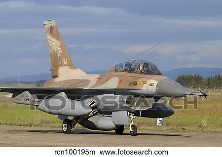 F-16B Netz from the Israeli Air Force at Decimomannu Air Base, Italy. View Large Photo Image Picture - F-16B Netz from the Israeli Air Force at Decimomannu Air Base, Italy.. Fotosearch