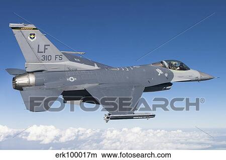 F-16C Fighting Falcon during a sortie over Arizona. View Large Photo Image Picture - F-16C Fighting Falcon during a sortie over Arizona.. Fotosearch
