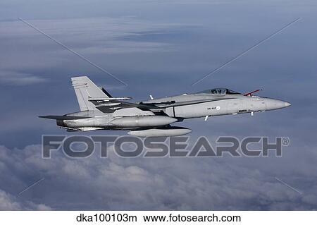 F-18 Hornet of the Finnish Air Force. View Large Photo Image Picture - F-18 Hornet of the Finnish Air Force.. Fotosearch