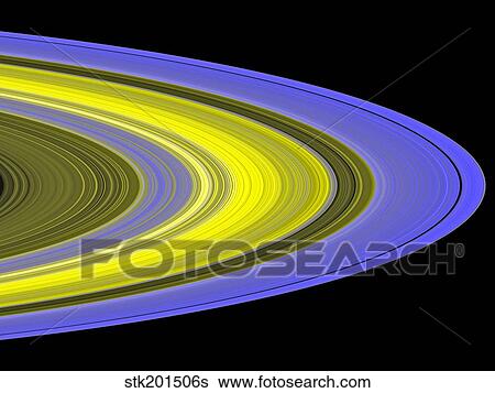 False-color image of Saturn's rings. View Large Photo Image Stock Photograph - False-color image of Saturn's rings.. Fotosearch