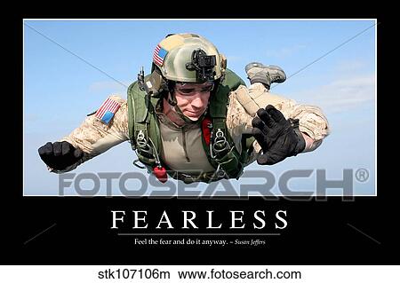 Fearless: Inspirational Quote and Motivational Poster View Large Photo Image Picture - Fearless: Inspirational Quote and Motivational Poster. Fotosearch