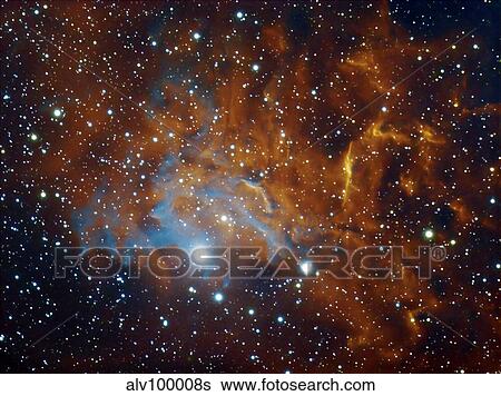 Flaming Star Nebula in Auriga View Large Photo Image Stock Photograph - Flaming Star Nebula in Auriga. Fotosearch