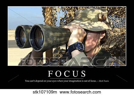 Focus Inspirationnel Citation Et Motivation Affiche Image Stkm Fotosearch