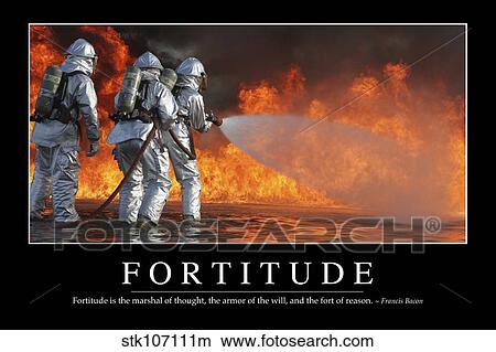 Fortitude Inspirationnel Citation Et Motivation Affiche Image Stkm Fotosearch