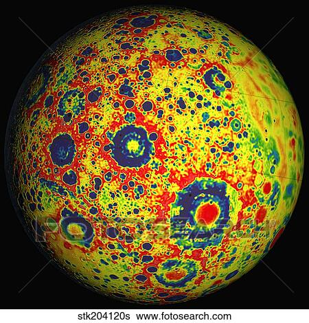 Free-air lunar gravity globe. View Large Photo Image Stock Photograph - Free-air lunar gravity globe.. Fotosearch