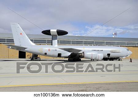 French Air Force E-3F AWACS at Albacete Air Base, Spain. View Large Photo Image Picture - French Air Force E-3F AWACS at Albacete Air Base, Spain.. Fotosearch