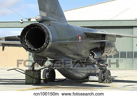 French Air Force Mirage F1CR close-up of engine exhaust. View Large Photo Image Picture - French Air Force Mirage F1CR close-up of engine exhaust.. Fotosearch