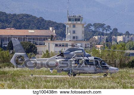 French Navy AS565 Panther helicopter at Hyeres Naval Base, France. View Large Photo Image Picture - French Navy AS565 Panther helicopter at Hyeres Naval Base, France.. Fotosearch