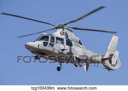 French Navy AS565 Panther helicopter in flight over France. View Large Photo Image Picture - French Navy AS565 Panther helicopter in flight over France.. Fotosearch