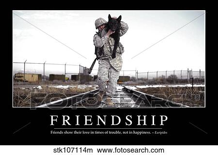 Friendship: Inspirational Quote and Motivational Poster View Large Photo Image Picture - Friendship: Inspirational Quote and Motivational Poster. Fotosearch