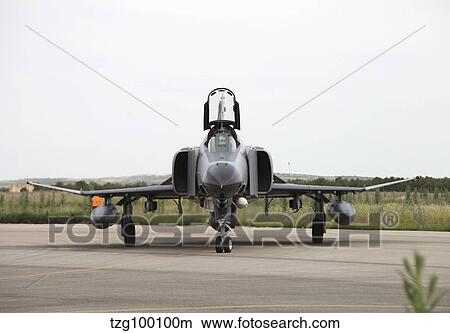 Front view of a Turkish Air Force F-4E Phantom. View Large Photo Image Picture - Front view of a Turkish Air Force F-4E Phantom.. Fotosearch