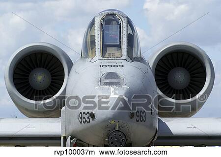 Front view of an A-10A Thunderbolt II. View Large Photo Image Picture - Front view of an A-10A Thunderbolt II.. Fotosearch