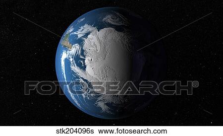 Ful Earth showing simulated clouds over Antarctica. View Large Photo Image Stock Photograph - Ful Earth showing simulated clouds over Antarctica.. Fotosearch