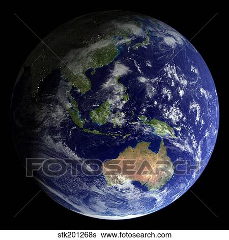 Full Earth from space showing Australia View Large Photo Image Stock Photograph - Full Earth from space showing Australia. Fotosearch