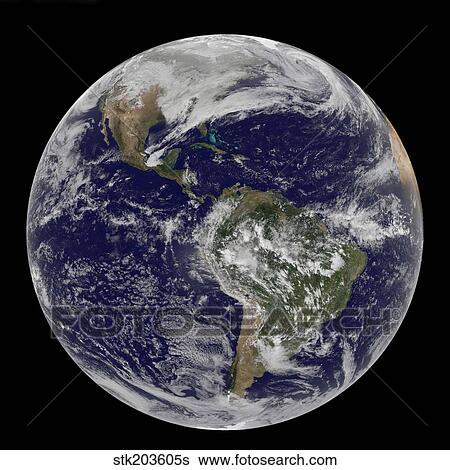 Full Earth showing North America and South America. View Large Photo Image Stock Photograph - Full Earth showing North America and South America.. Fotosearch
