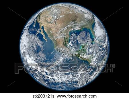 Full Earth showing North America and Mexico. View Large Photo Image Stock Photograph - Full Earth showing North America and Mexico.. Fotosearch