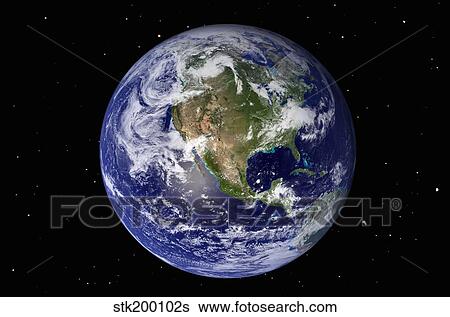 Full Earth showing North America View Large Photo Image Stock Photograph - Full Earth showing North America. Fotosearch