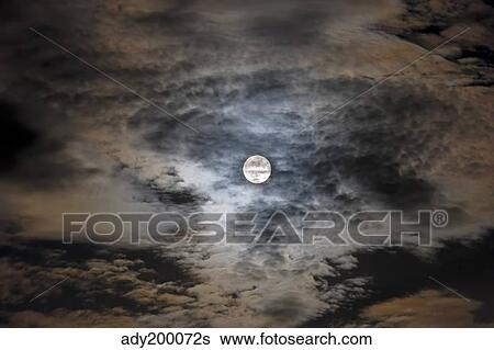 Full moon in clouds. View Large Photo Image Stock Photograph - Full moon in clouds.. Fotosearch