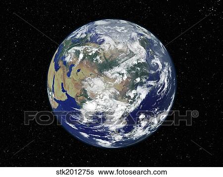 Fully lit Earth centered on Asia. View Large Photo Image Stock Photograph - Fully lit Earth centered on Asia.. Fotosearch