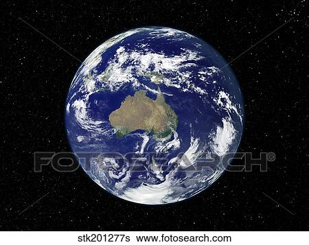 Fully lit Earth centered on Australia and Oceania. View Large Photo Image Stock Photograph - Fully lit Earth centered on Australia and Oceania.. Fotosearch