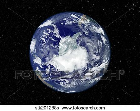 Fully lit full disk image centered on the South Pole. View Large Photo Image Stock Photograph - Fully lit full disk image centered on the South Pole.. Fotosearch