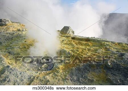 Fumarole field on rim of Vulcano Island, Aeolian Islands, Italy. View Large Photo Image Stock Photograph - Fumarole field on rim of Vulcano Island, Aeolian Islands, Italy.. Fotosearch