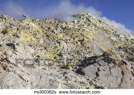 Fumaroles with sulphur deposits. Flank of Bocca Nuova crater, Mount Etna volcano, Sicily, Italy. View Large Photo Image Stock Photograph - Fumaroles with sulphur deposits. Flank of Bocca Nuova crater, Mount Etna volcano, Sicily, Italy.. Fotosearch