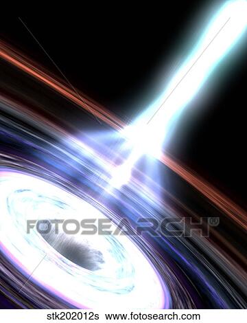 Stock Illustration - Gamma Rays in Galactic Nuclei. Fotosearch