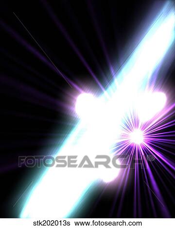 Stock Illustration - Gamma Rays in Galactic Nuclei. Fotosearch