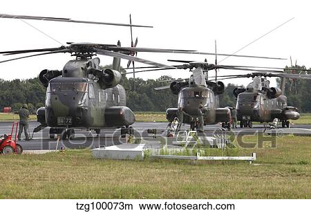 Picture - German Army CH-53G helicopters, Germany.. Fotosearch