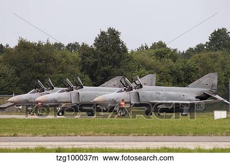 Picture - German F-4F Phantom aircraft at Wittmund, Germany.. Fotosearch