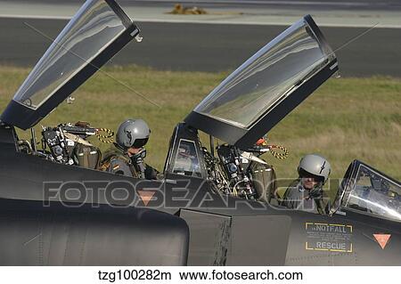 German pilots sitting in the cockpit of an F-4F Phantom. View Large Photo Image Picture - German pilots sitting in the cockpit of an F-4F Phantom.. Fotosearch
