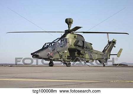 German Tiger Eurocopter at Fritzlar Airfield, Germany. View Large Photo Image Picture - German Tiger Eurocopter at Fritzlar Airfield, Germany.. Fotosearch