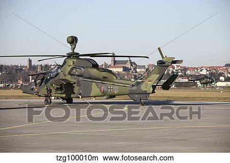 Picture - German Tiger Eurocopter at Fritzlar Airfield, Germany.. Fotosearch