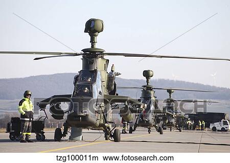 German Tiger Eurocopters at Fritzlar Airfield, Germany. View Large Photo Image Picture - German Tiger Eurocopters at Fritzlar Airfield, Germany.. Fotosearch