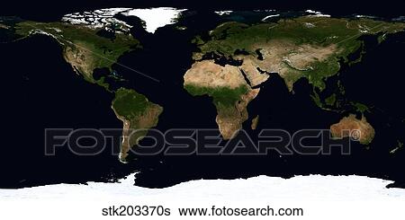 Stock Photograph - Global image of the world.. Fotosearch
