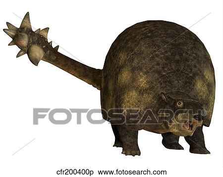 Glyptodont is a large mammal that lived during the Pleistocene epoch. View Large Illustration Stock Illustration - Glyptodont is a large mammal that lived during the Pleistocene epoch.. Fotosearch