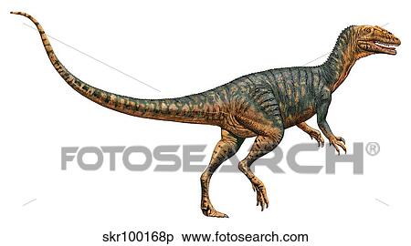 Gojirasaurus dinosaur. View Large Illustration Stock Illustration - Gojirasaurus dinosaur.. Fotosearch