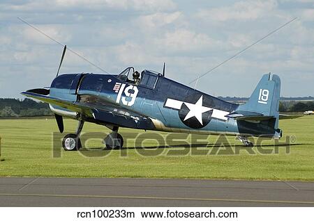 Grumman F6F Hellcat in World War II U. S. Navy colors. View Large Photo Image Picture - Grumman F6F Hellcat in World War II U. S. Navy colors.. Fotosearch
