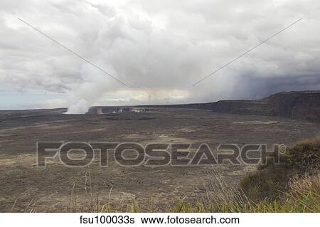 Halema'uma'u Crater of Kilauea Volcano, Big Island of Hawaii. View Large Photo Image Stock Photograph - Halema'uma'u Crater of Kilauea Volcano, Big Island of Hawaii.. Fotosearch