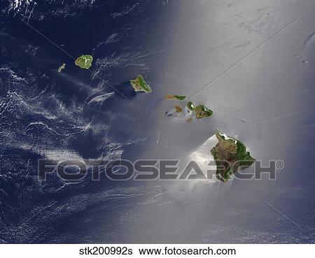 Hawaiian Islands View Large Photo Image Stock Photograph - Hawaiian Islands. Fotosearch