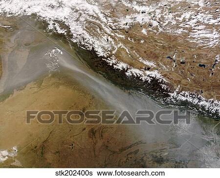 Haze along the Himalaya Mountains. View Large Photo Image Stock Photograph - Haze along the Himalaya Mountains.. Fotosearch
