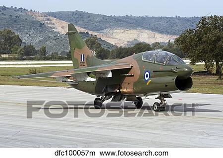 Hellenic Air Force TA-7C Corsair taxiing at Araxos Air Base. View Large Photo Image Picture - Hellenic Air Force TA-7C Corsair taxiing at Araxos Air Base.. Fotosearch