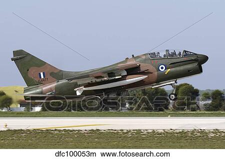Hellenic Air Force TA-7C Corsair taking off. View Large Photo Image Picture - Hellenic Air Force TA-7C Corsair taking off.. Fotosearch