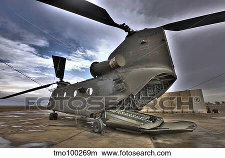High dynamic range image of a CH-47 Chinook helicopter. View Large Photo Image Picture - High dynamic range image of a CH-47 Chinook helicopter.. Fotosearch