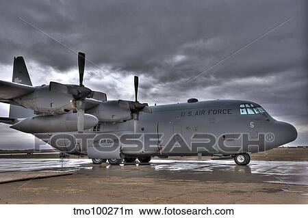 High dynamic range image of a U. S. Air Force C-130 Hercules. View Large Photo Image Picture - High dynamic range image of a U. S. Air Force C-130 Hercules.. Fotosearch
