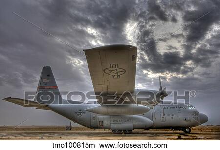 High dynamic range image of a U. S. Air Force C-130 Hercules. View Large Photo Image Picture - High dynamic range image of a U. S. Air Force C-130 Hercules.. Fotosearch
